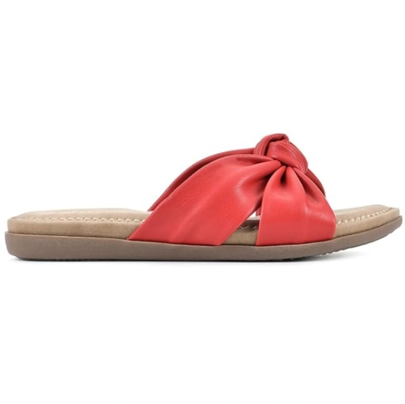 Flat Women's Fateful Flip-Flop Sandals Red - Picture 4 of 7